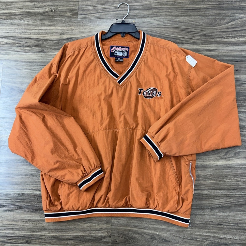Captivating Apparel Texas Longhorns Football Windbreaker Burnt Orange Mens XL